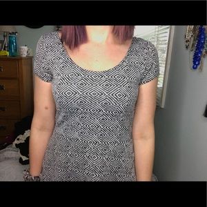 Chevron skater dress